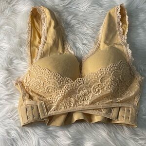 Bra-let.  The lace wings give the girls a lift up. 38C and smaller.